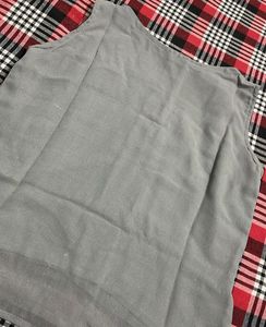Gray Sequin Tank Top