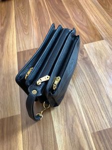 Samsonite Black Leather Clutch Bag