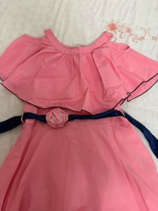 naughty ninos pink off shoulder party dress