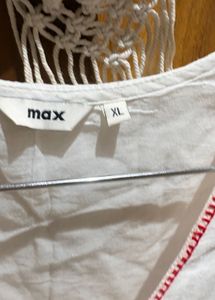 Max Embroidered White Summer Dress