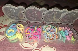30+Cute Bear Hair Tie with Clip Organizer