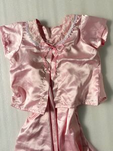 Satin Dress Set