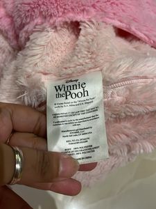 Winnie the Pooh plushie with blanket