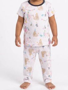 Cute Bear Print Pajama Set