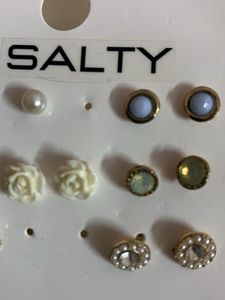 Salty Set of 6 Assorted Stud Earrings
