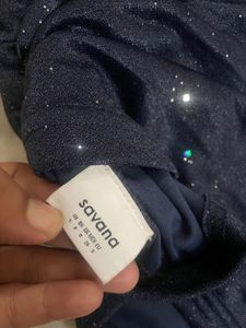 Sparkly Halter Neck Crop Top