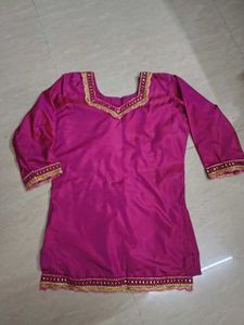 Magenta Lucknowi Gharara