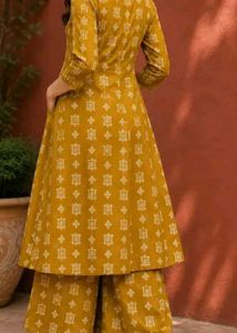 Stylish Mustard Kurta Set