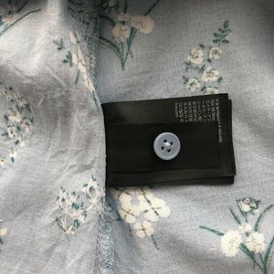 H&amp;m Blue Floral Sleeveless Dress