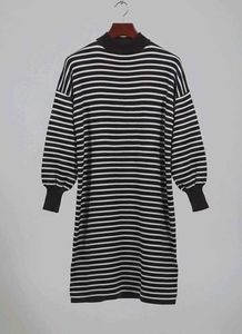 Striped Knit Mini Dress