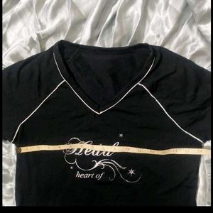 Black V-Neck drifit tshirt