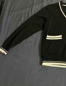 Black &amp; White Cardigan