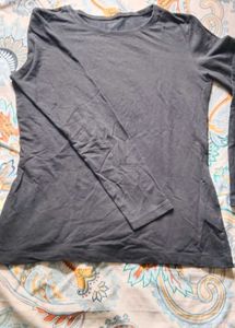 yoga t shirt  black Long Sleeve Top