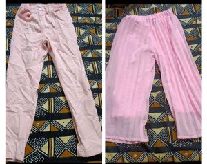Pink Trousers and Palazzo Pants Set