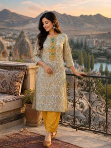 Pure cotton Kurta pant set