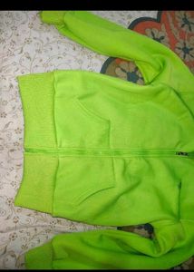 Neon Green Zip-Up Jacket