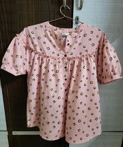 Pink Polka Dot Blouse