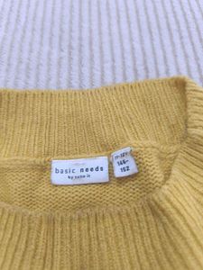 Cozy Mustard Yellow Knit Sweater
