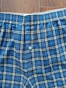 Classic Blue Plaid Boxer Shorts XL