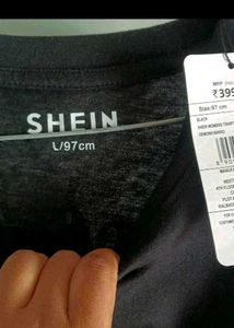 SHEIN Black Oversized T-Shirt