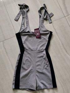 Athena Lifestyle Grey &amp; Black jumpsuite/Swimsuit