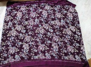 Beautiful Floral Print Saree