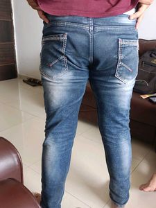 Stylish Blue Wash Slim Fit Jeans