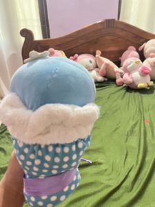 Cute Blue Penguin Plush Bouquet miniso