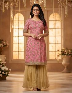 Sharara Kurta Set With Margin