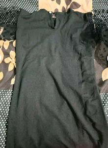 Chic Black Polka Dot Sleeve Dress