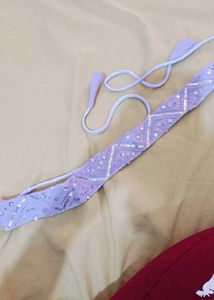 Elegant Lavender Saree with Embellished Blouse