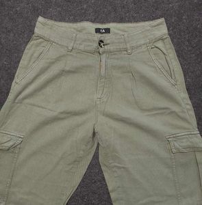 C&amp;A 'Pleated Utility' Wide-Leg Cargo Pants