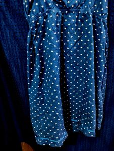 Blue Heart Print Cami Dress