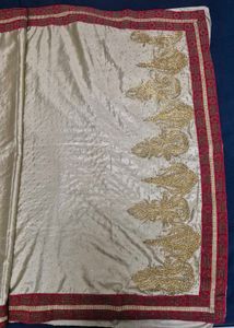 Elegant Beige Saree with Embellishments
