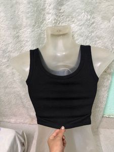 Chic Black Ribbed padded top ✨❤️
