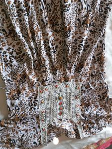 Animal Print Tunic Top