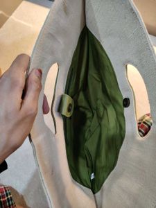Unique Leaf Design Tote Bag