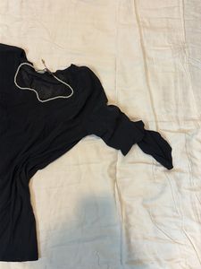 Elegant Black Sheer Top