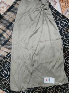 Savana Elegant Satin Wrap Skirt