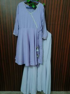 Lavender Kurta and Palazzo Set