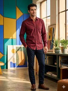 Louis Philippe Men Cotton Formal Shirt