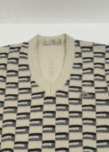 Vintage Patterned Knit Vest