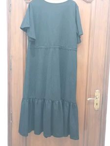 Casual Black &amp; Yellow Midi Dress