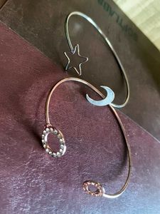 Celestial Moon &amp; Star Bracelet Set- anti tarnish
