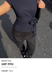 Savana belted top