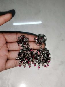 Boho Mirror Jhumka Earrings