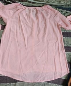 Chic Pink Button-Up Blouse