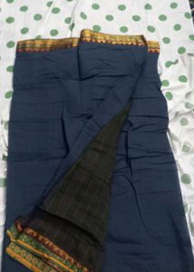 Elegant Navy Blue Saree