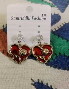 Samriddhi Fashion Heart &amp; Rose Earrings