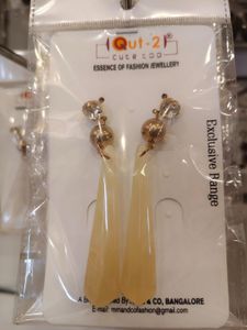 Cute Yellow Flower Heart Earrings